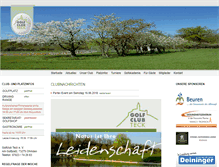 Tablet Screenshot of golfclub-teck.de